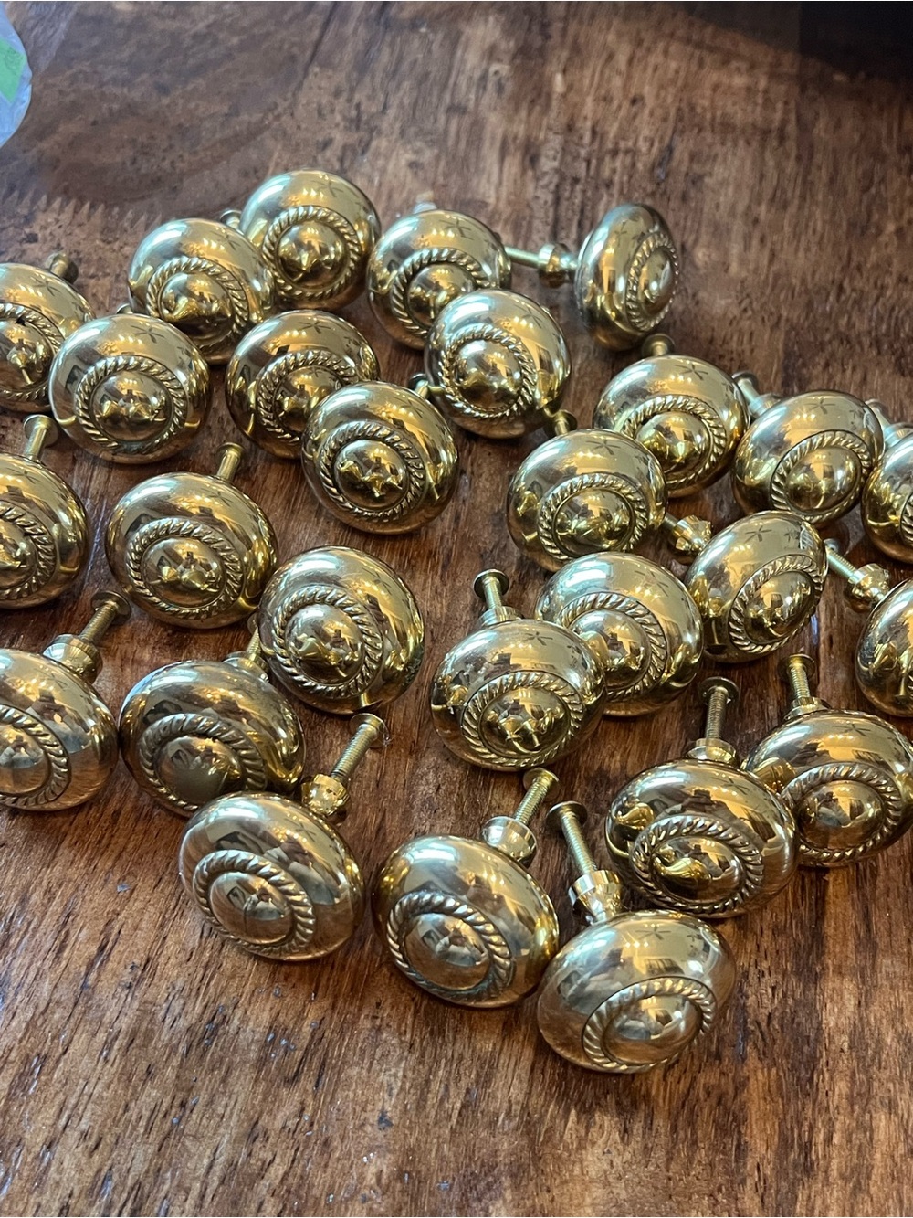 30 2” Brass Decorative Cabinet Knobs - Gold Finish